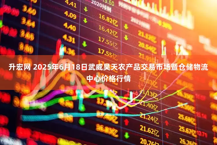 升宏网 2025年6月18日武威昊天农产品交易市场暨仓储物流中心价格行情