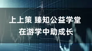 上上策 臻知公益学堂 在游学中助成长